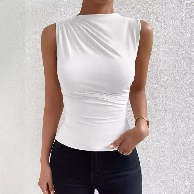 Women's Sleeveless Turtleneck Top