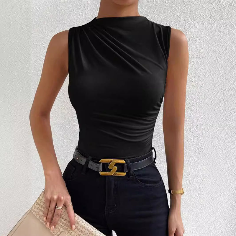 Women's Sleeveless Turtleneck Top