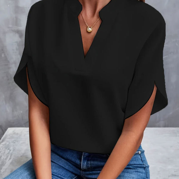 Women's V-Neck Chiffon Shirt