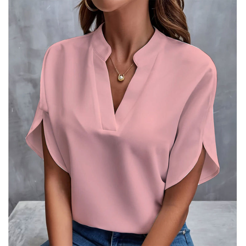 Women's V-Neck Chiffon Shirt