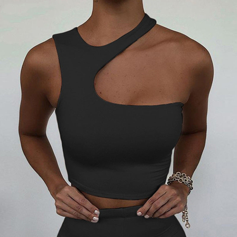 Women's Off-Shoulder Sleeveless Crop Top